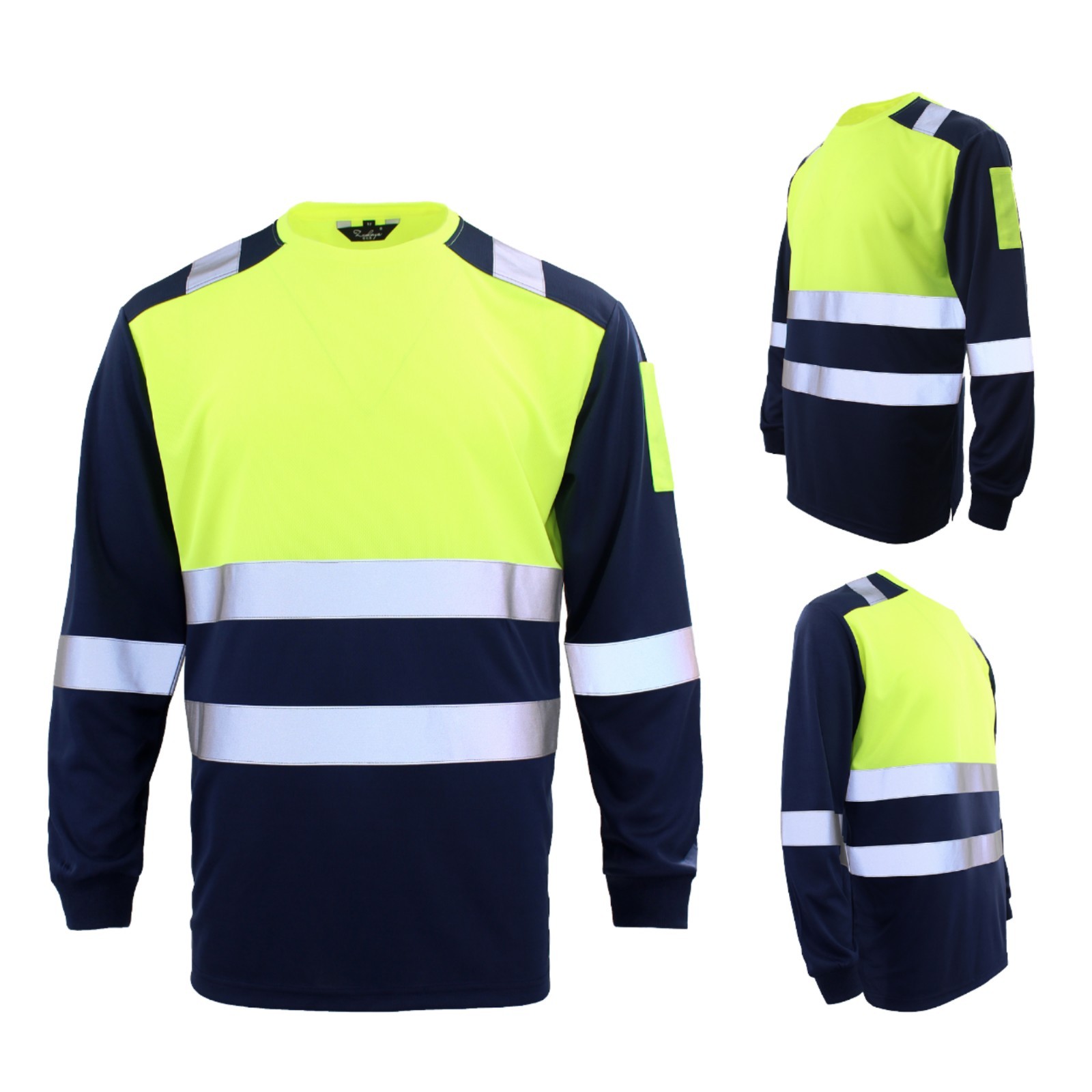 Hi Vis Viz T Shirt High Visibility Safety Reflective Tape Work Top Long Sleeve gallery