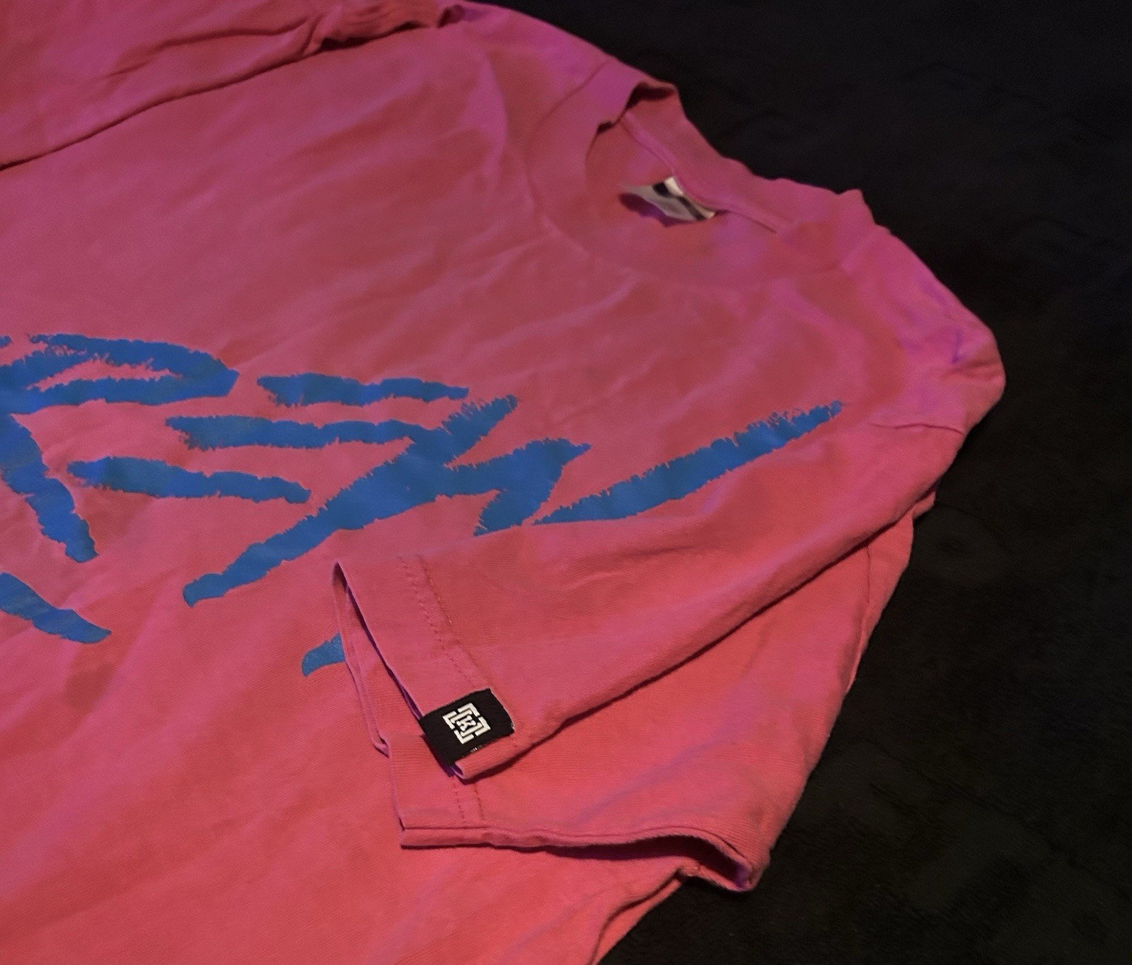 KREW Skateboard T-Shirt Kr3w Large Pink*Y2K* gallery