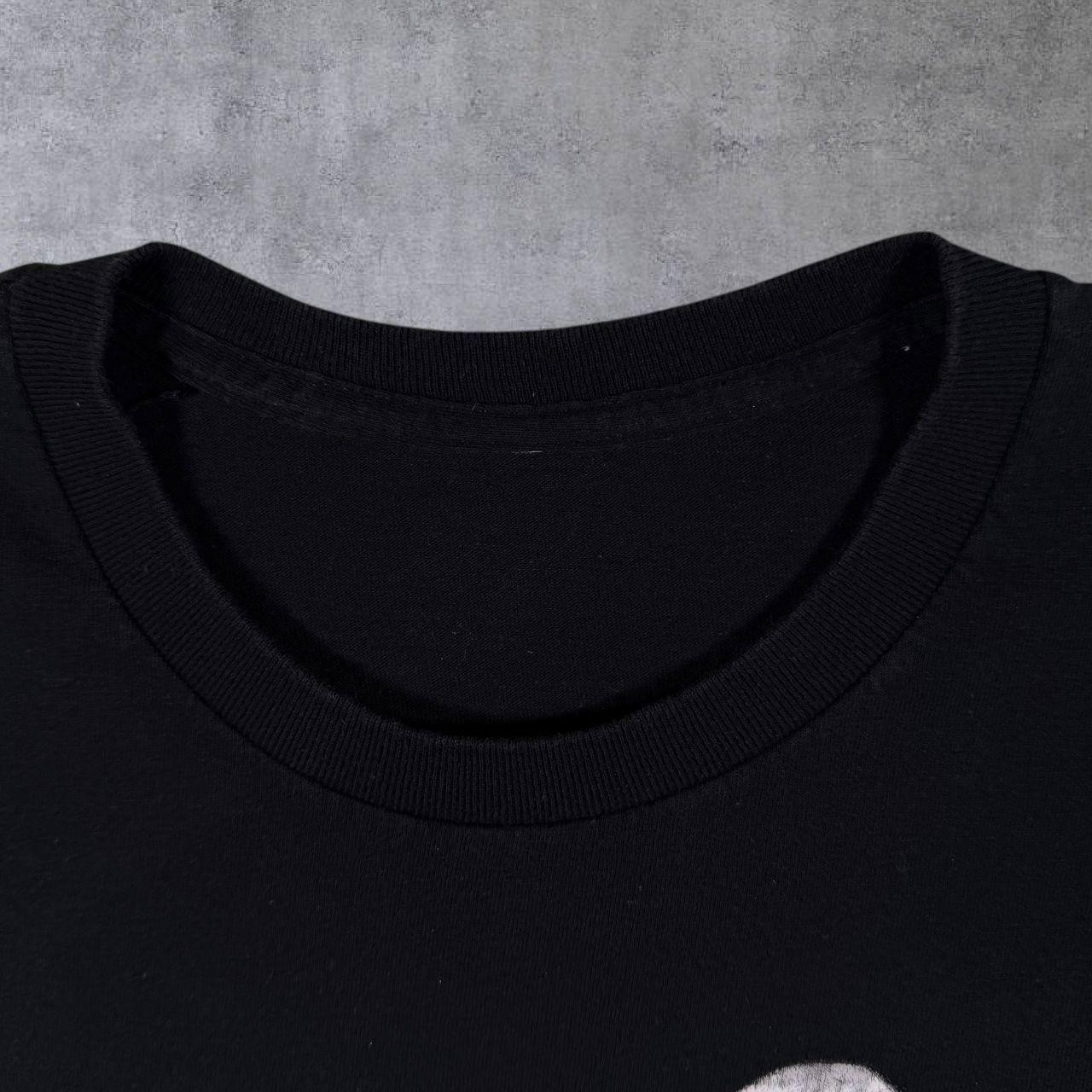 White Tiger Animal Nature Wildlife Graphic Black Cotton T-Shirt XL gallery