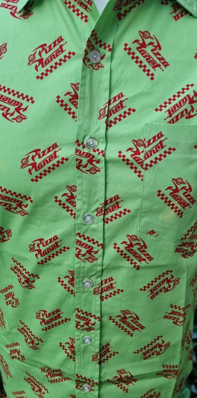 Boys Disney Parks - Pizza Planet Woven Button Shirt | BNWT | X-Small Toy Story gallery