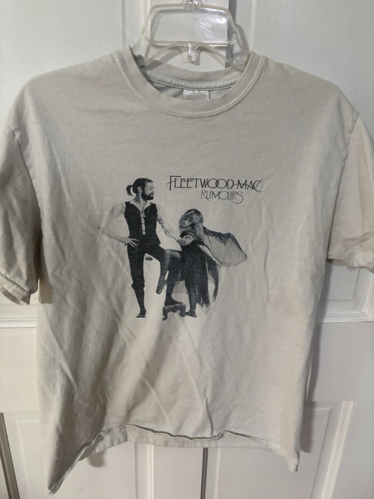 Fleetwood Mac. Shirt. “Rumours” LP Cover Image. Cream Color. M
