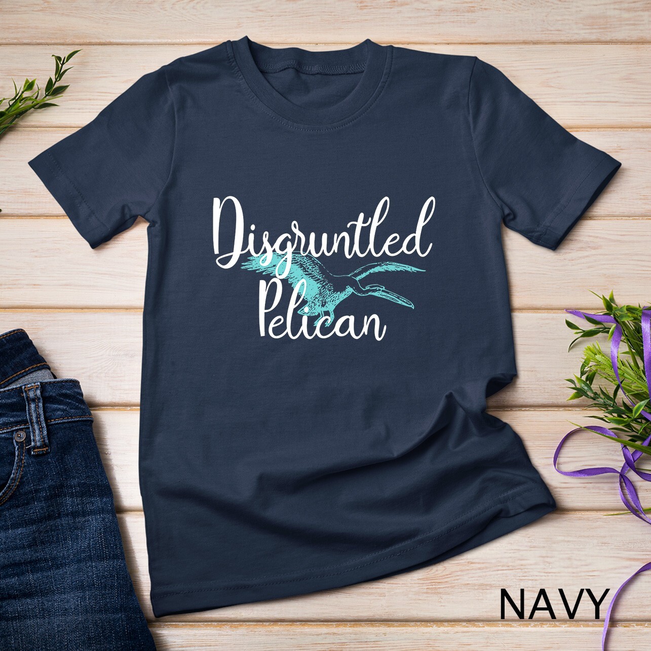 Disgruntled Pelican Funny Quote Premium Unisex T-shirt gallery