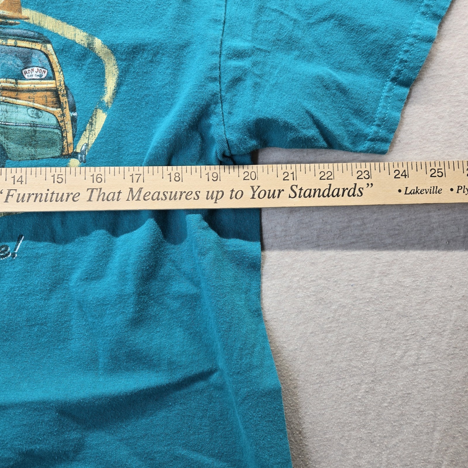 Ron Jon Surf Shop Clearwater Beach T-Shirt Men’s Size Large Teal Green gallery