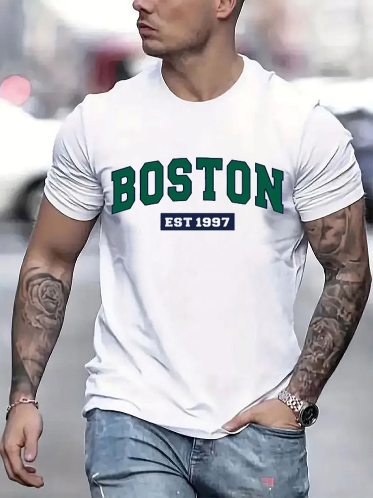 Men Casual Short Sleeve Tee 1 Pcs 100% Heavy Cotton