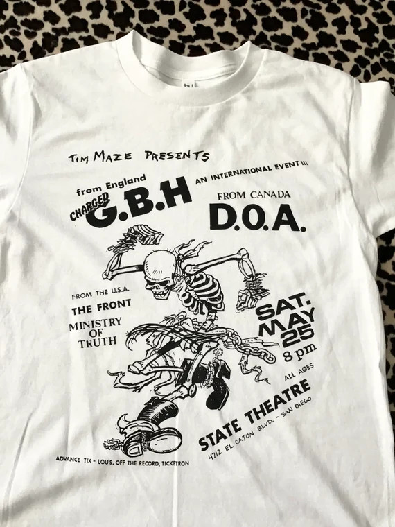 GBH Band Music On Stage White T-Shirt Cotton All Size gallery