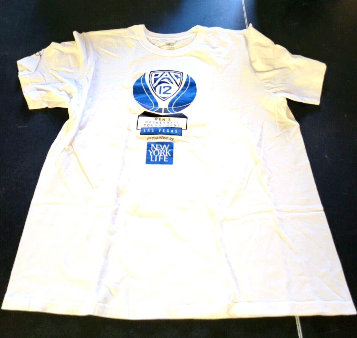 PAC 12 MENS BASKETBALL TOURNAMENT T-MOBILE LAS VEGAS NY LIFE SPONSOR T-SHIRT XL gallery