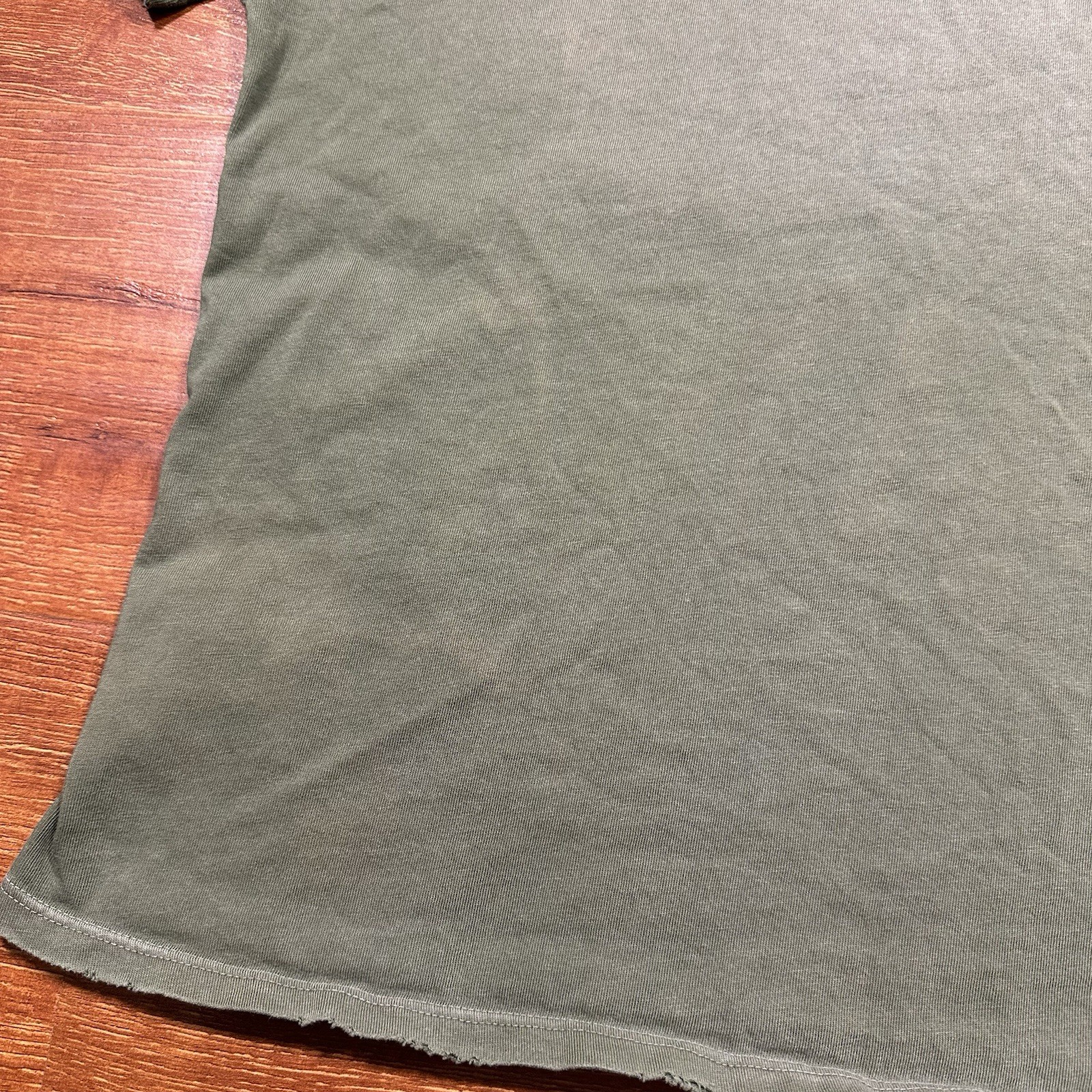 Rhude Oversized T Shirt Mens L Green Crop Boxy Relaxed Baggy Fit Fade Alt Street gallery