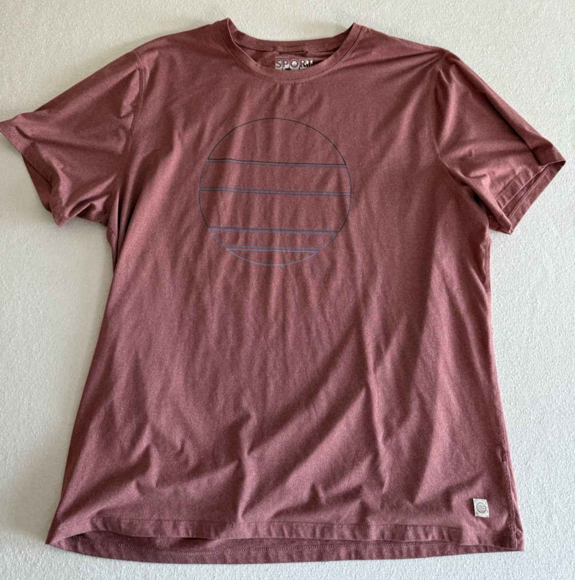 Marine Layer Shirt Mens XL Withered Rose Weekend Sport Graphic Performance Tee gallery
