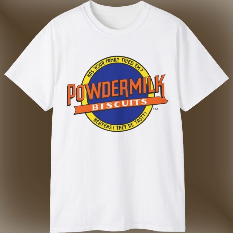 Retro Rare A Prairie Home Companion Powdermilk Biscuits Unisex Tee S-5XL gallery