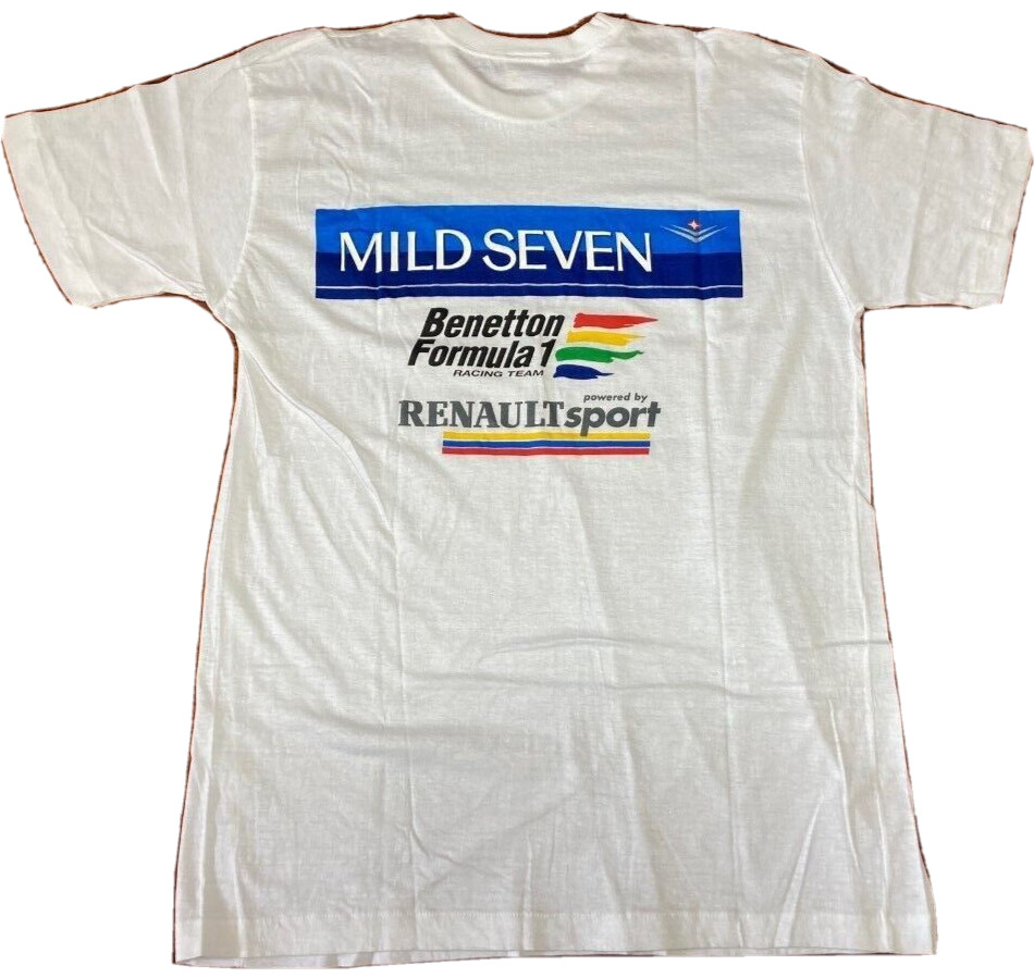 Benetton Formula 1 Racing Team Mild Seven Vintage Tee T Shirt One Size Unused