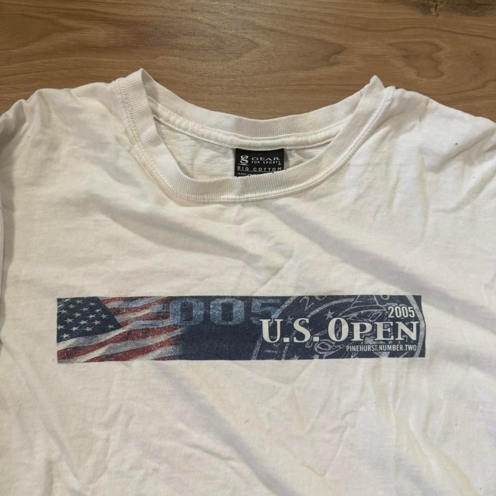 Vintage 2005 U.S. Open long sleeve Distressed Tennis Tee Size XL Sports gallery