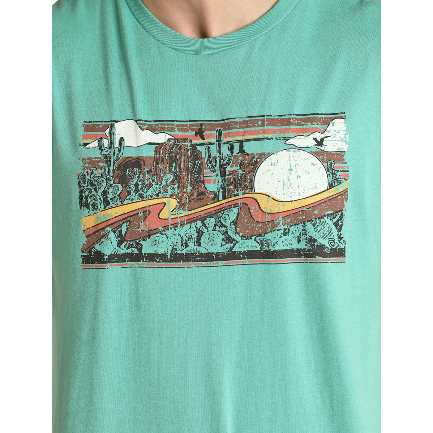 Rock & Roll Cowboy® Unisex Turquoise Graphic T-Shirt RRUT21R0IU gallery