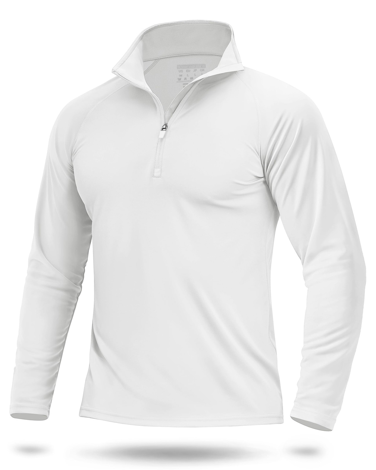 SPF Shirts for Men UPF 50 Shirts Long Sleeve Mens Quarter Zip Pullover Golf L... gallery