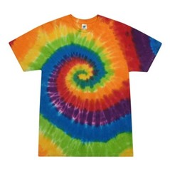 Prisma Multicolor Tie Dye T-Shirts Kids & Adults S M L XL 2XL 3XL 100% Cotton