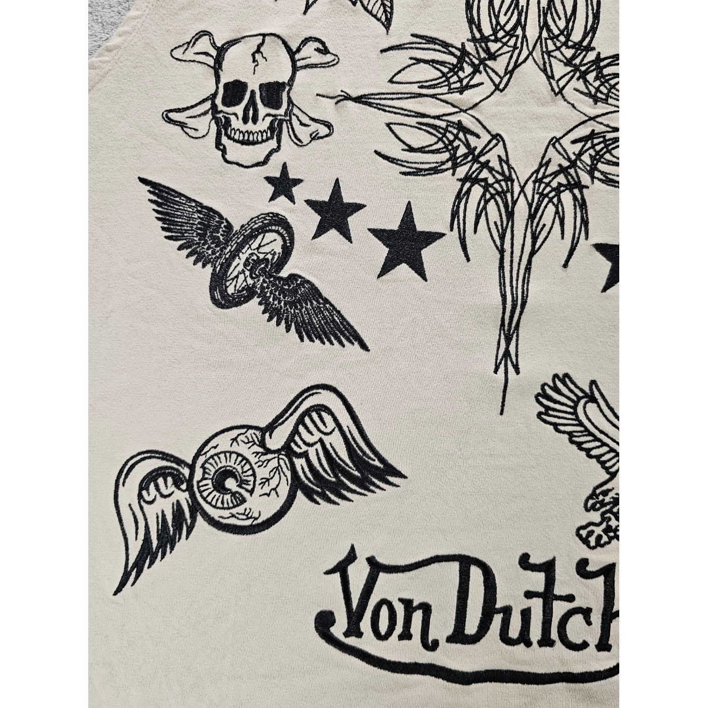Von Dutch Originals Von Dutch Graphic Sleeveless Tank Top Large Y2K Tattoo Goth gallery