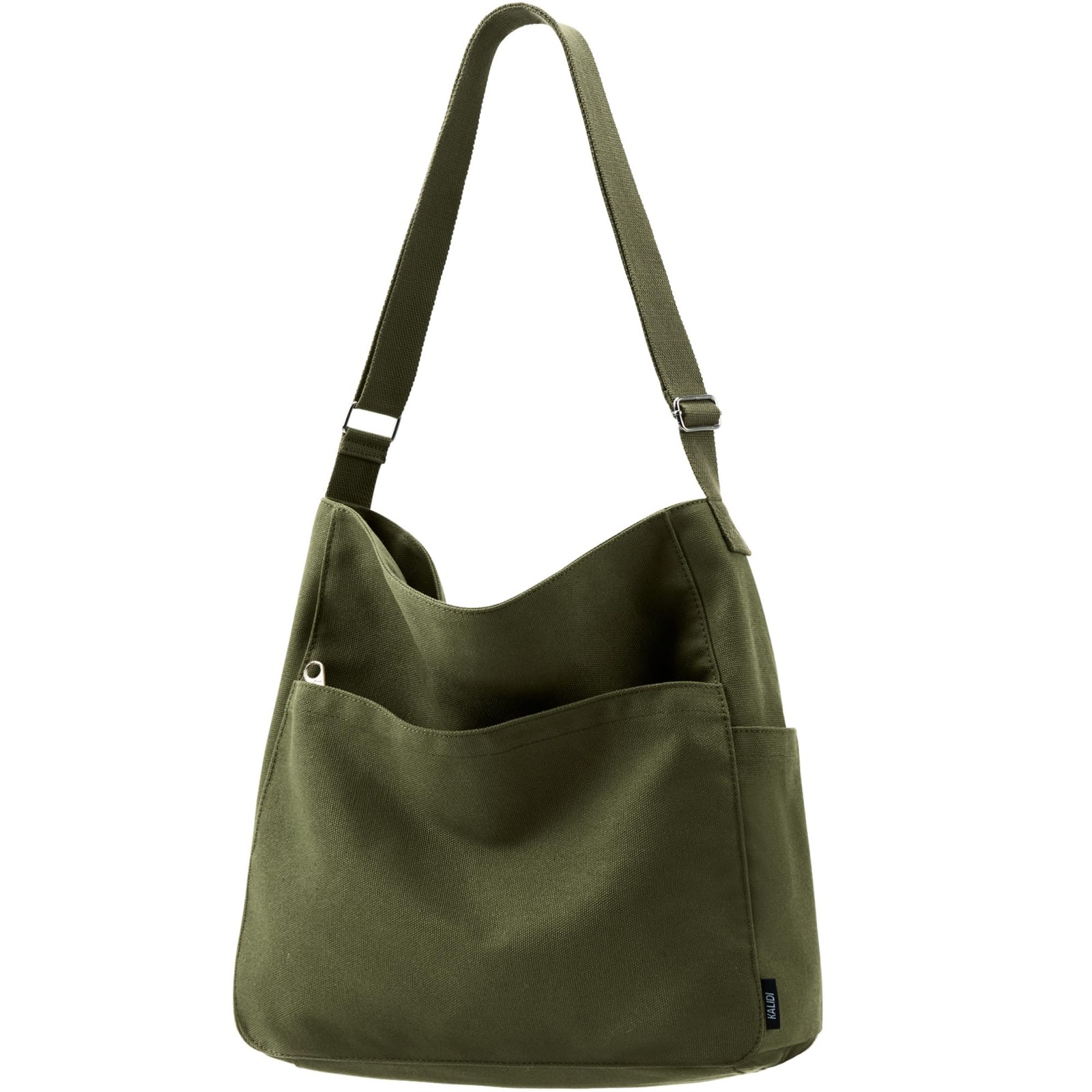 KALIDI Canvas Tote Bag Large Hobo Crossbody Shoulder Handbag Zipper Messenger... gallery