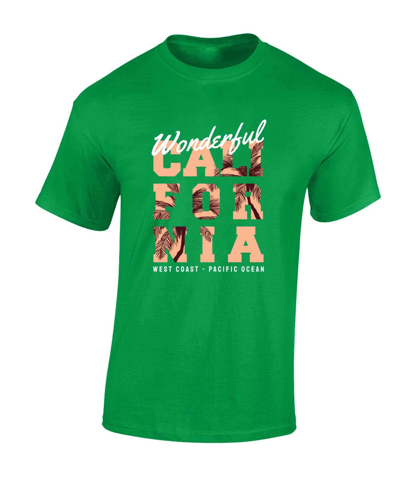 WONDERFUL CALIFORNIA MENS T SHIRT USA SUMMER HOLIDAY CLOTHING CASUAL TOP gallery