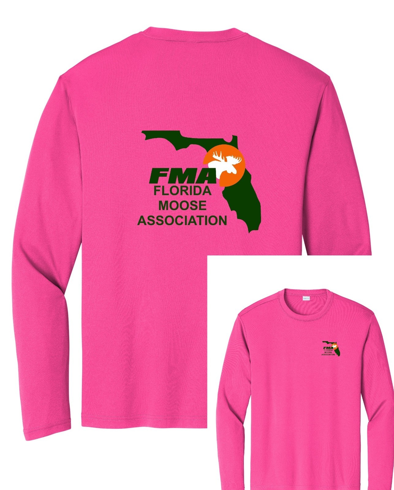 Florida Moose Association Sport Tek FMA long sleeve t shirt unisex ST350LS gallery
