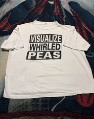 Vintage 90s Visualize Whirled Peas World Peace Parody Shirt Men’s XXL Cropped