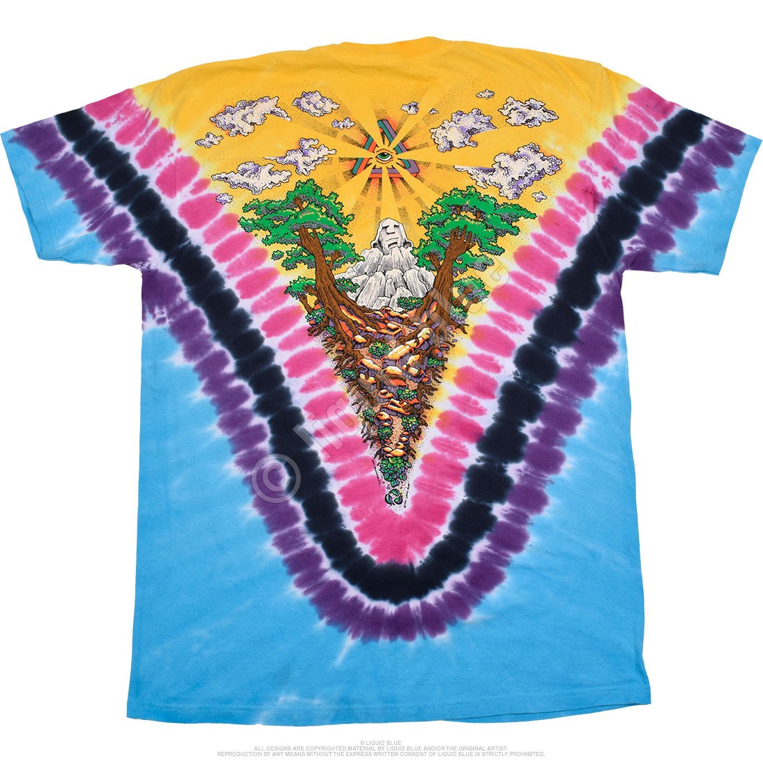 Psychedelia Tie-Dye T-Shirt Liquid Blue gallery