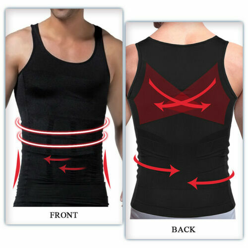 Men Tummy Control Compression Vest Belly Slimmer Tank Top Underwear UnderShirts gallery