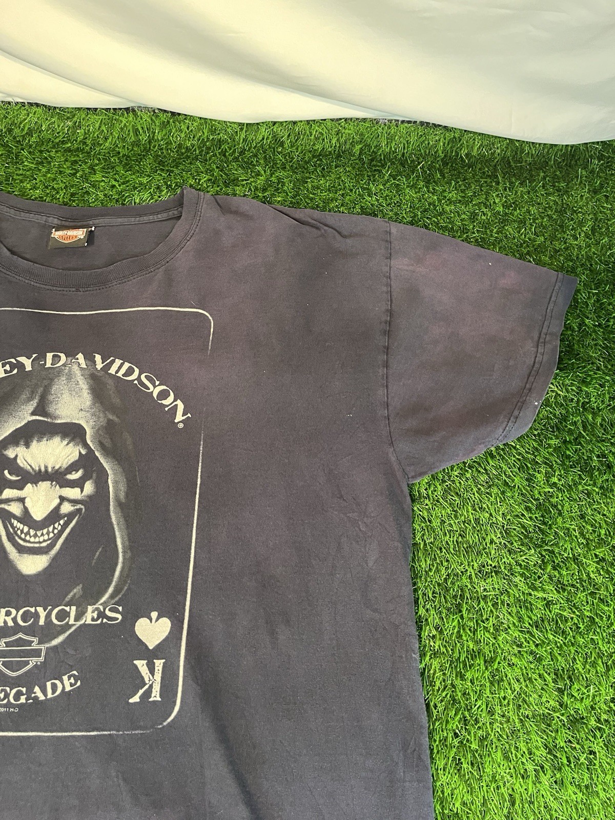 Thrashed Harley Davidson Renegade Illinois T-Shirt Mens 3XL - See Description gallery