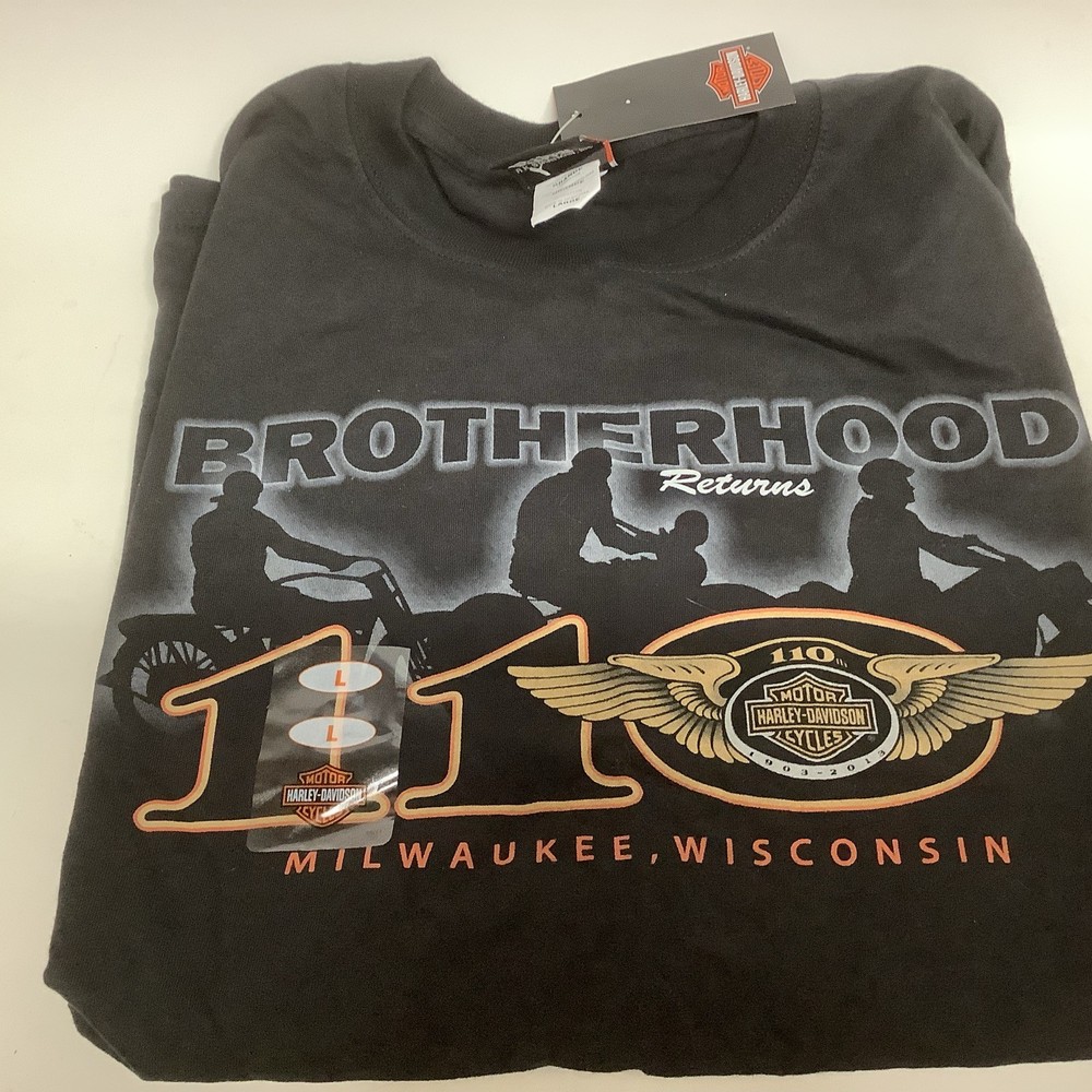 Harley Davidson Motorcycles 110th Anniversary T-shirt size Men’s Large