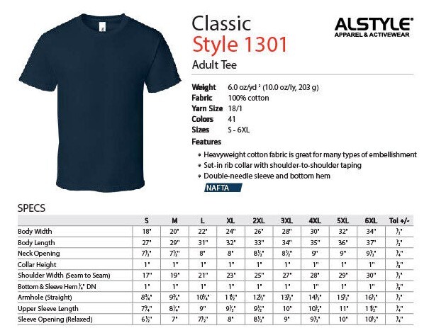 Alstyle Apparel AAA T Shirt 1301 Men's Plain Blank Short Sleeve T Shirts S-4XL gallery