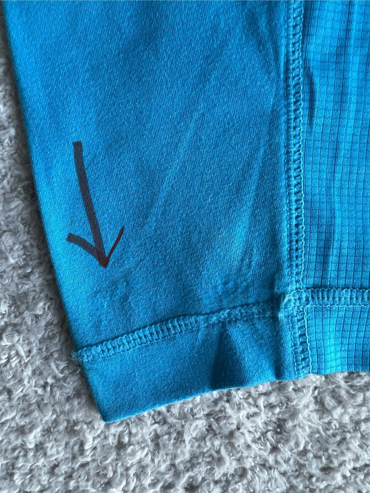 Habit Hooded Shirt Men’s 2XL Blue Hooded Performance Wicking UPF Stretch *Flaw gallery