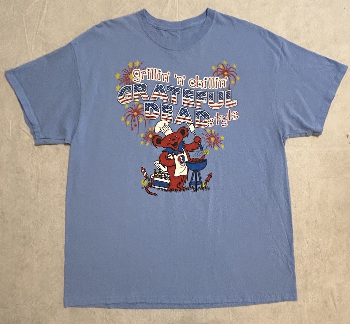 Liquid Blue GRATEFUL DEAD Grillin n Chillin 4th of July Fireworks XL TShirt 2011 gallery