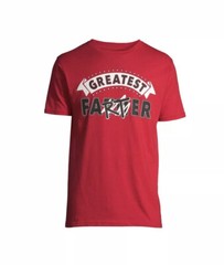 Way To Celebrate Fathers Day Size 3XL(54-56) Red Graphic Greatest Farter T-Shirt