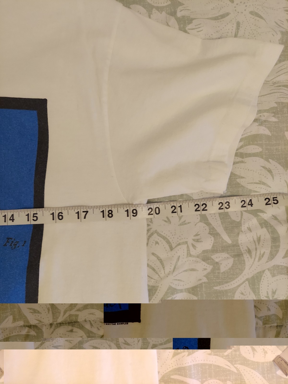 Hanes Ultraweight The Samples Double-Sided Graphic Print White Tee Men's L gallery