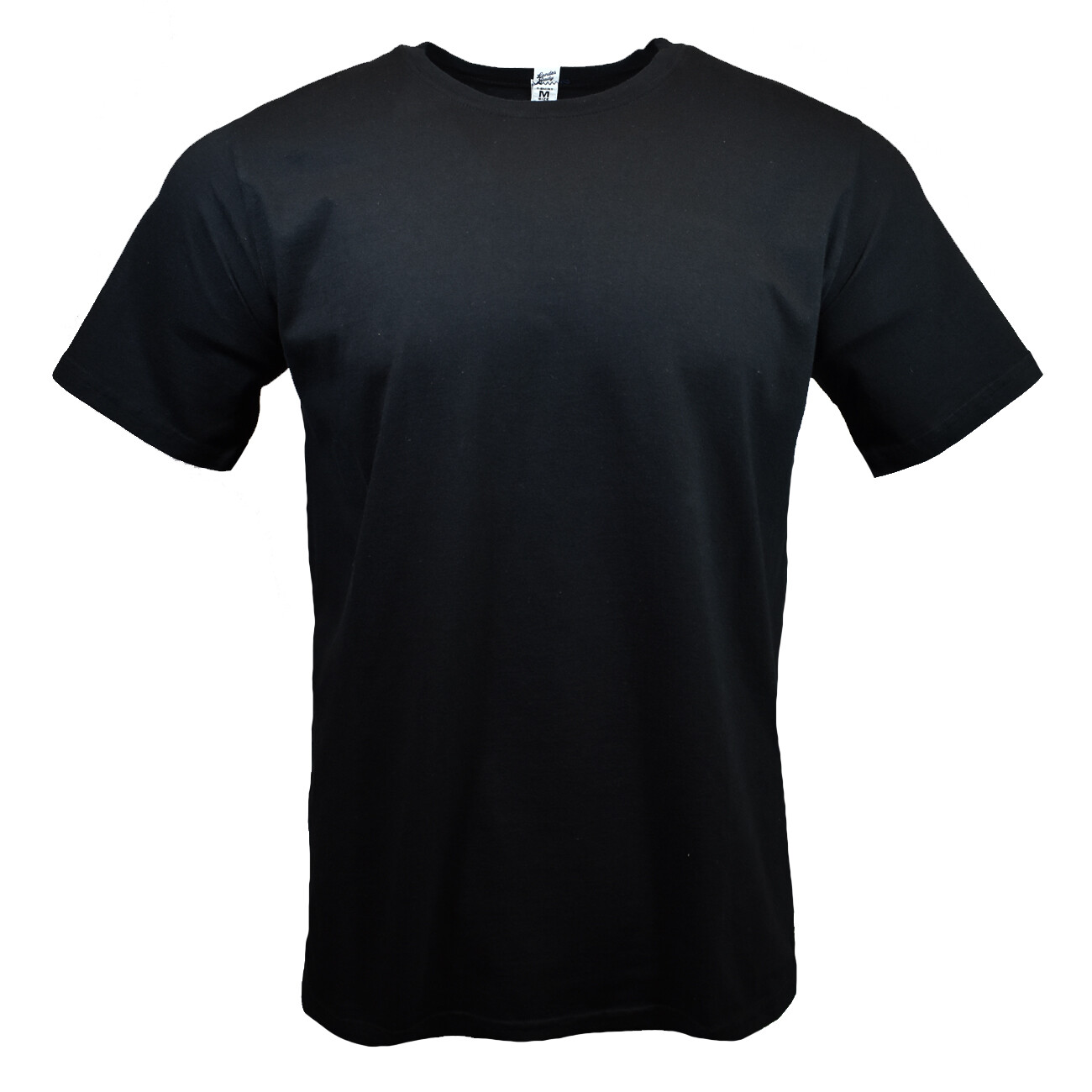 Landes Daily Men's T-Shirt Cool Plain Crew Neck Tee Soft 100% Cotton BLACK NEW gallery