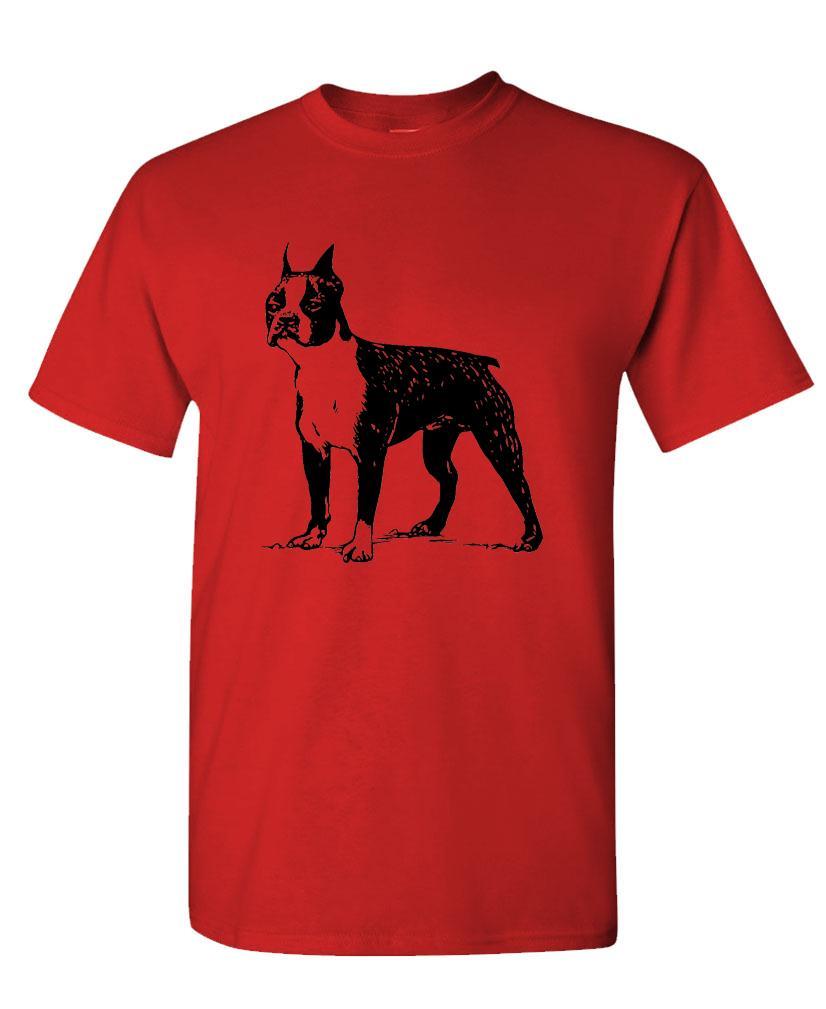 BOSTON TERRIER - vintage hipster style - Cotton Unisex T-Shirt gallery