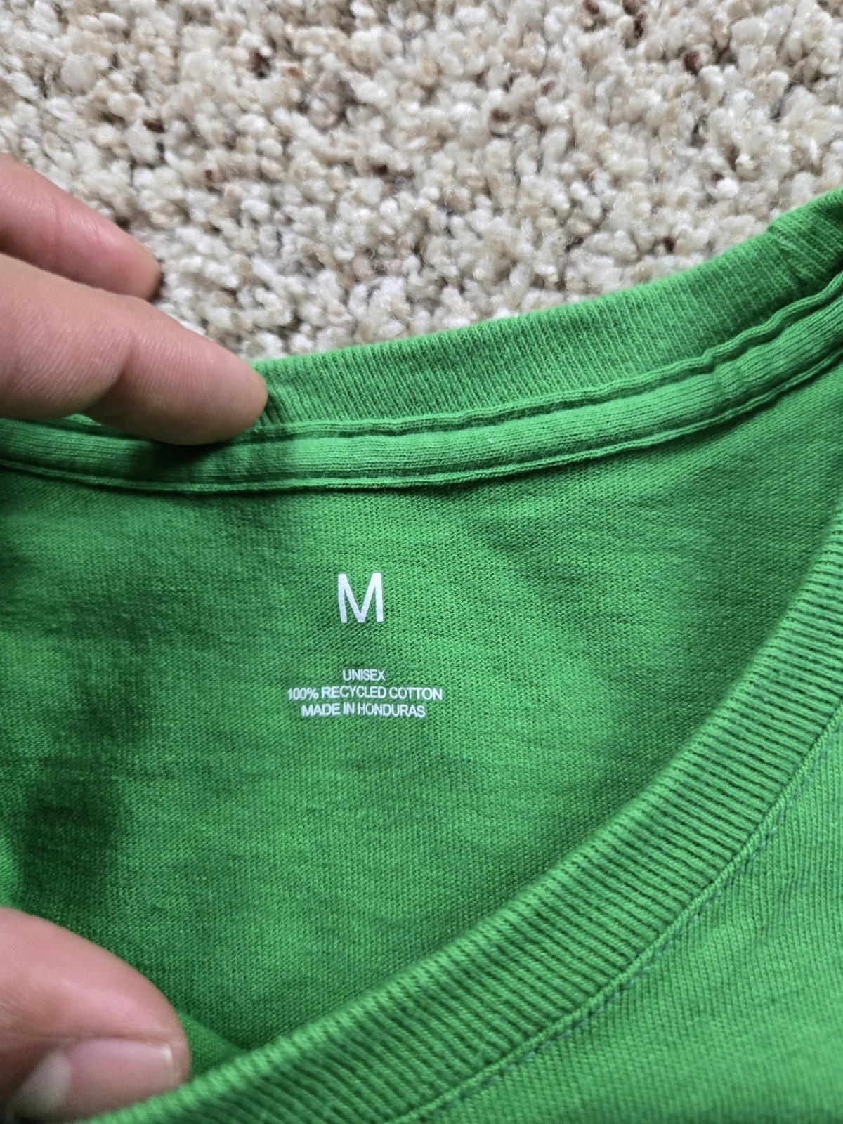 Apple T Shirt Medium Green Short Sleeve Crew Neck Cotton Graphic Employee gallery