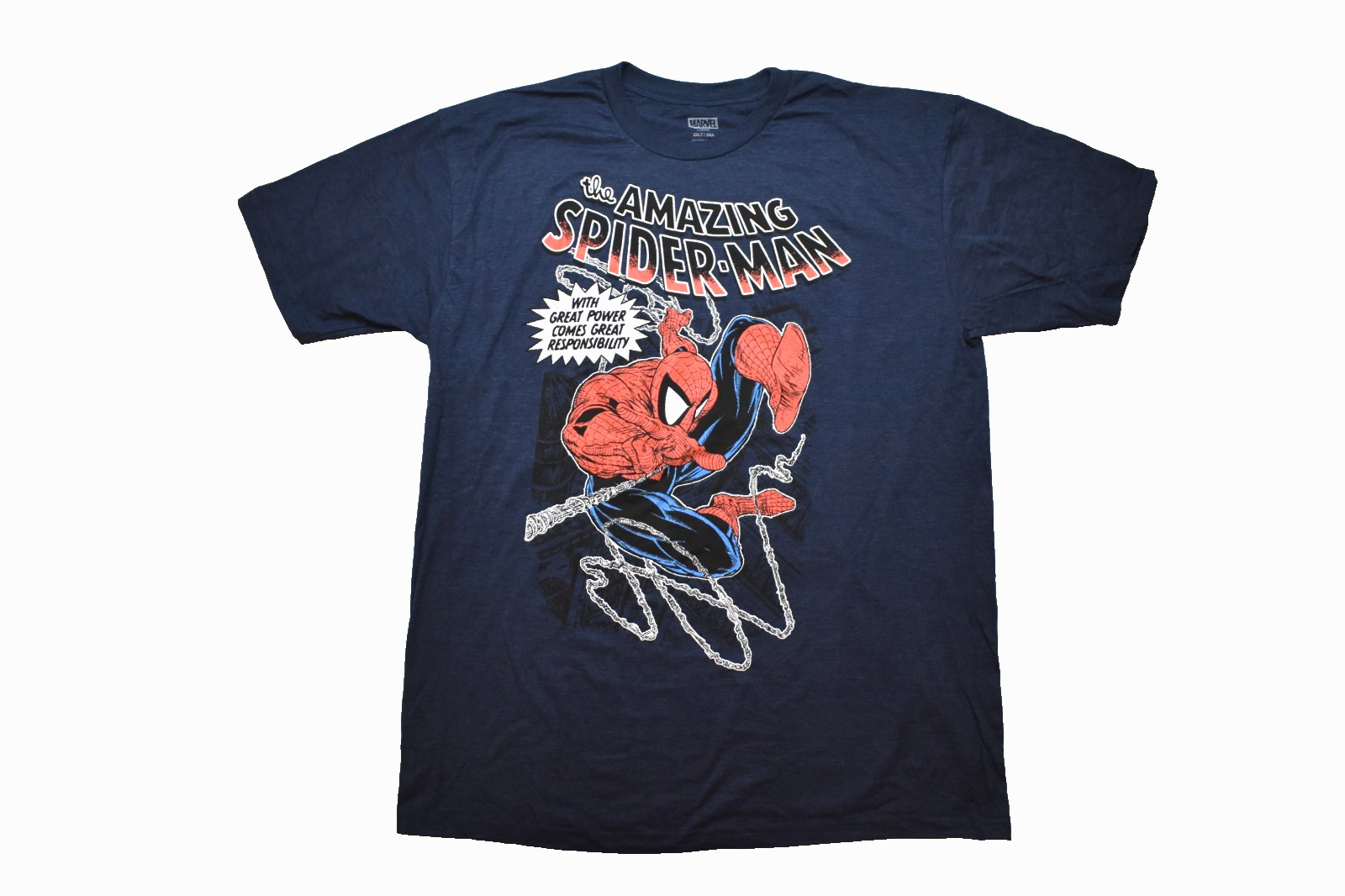 Marvel Mens Big & Tall The Amazing Spider-Man Navy Heather Shirt New LT-4XLT gallery