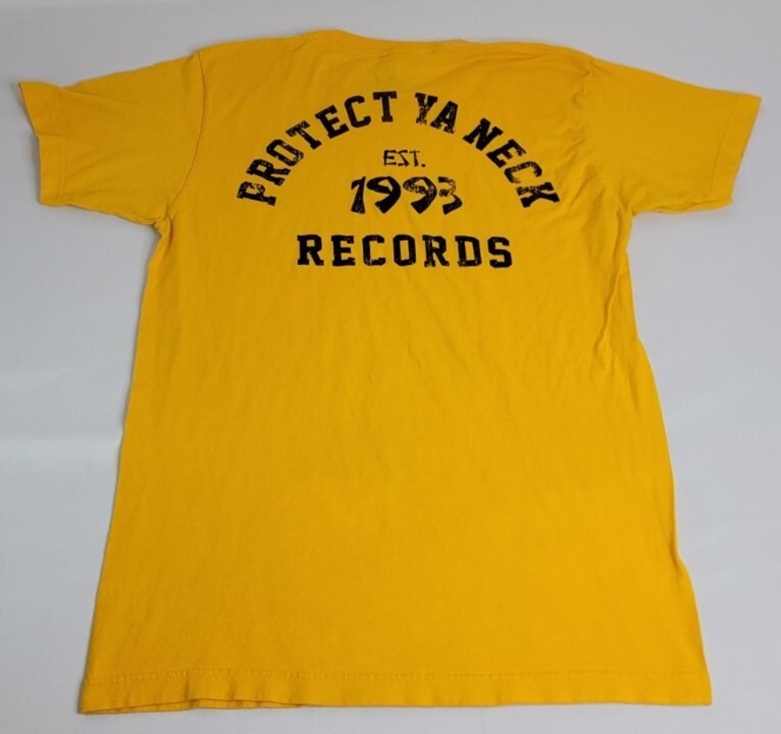 Wu-Tang Clan Killa Bees Protect Ya Neck Yellow Goldenrod T-Shirt LARGE gallery