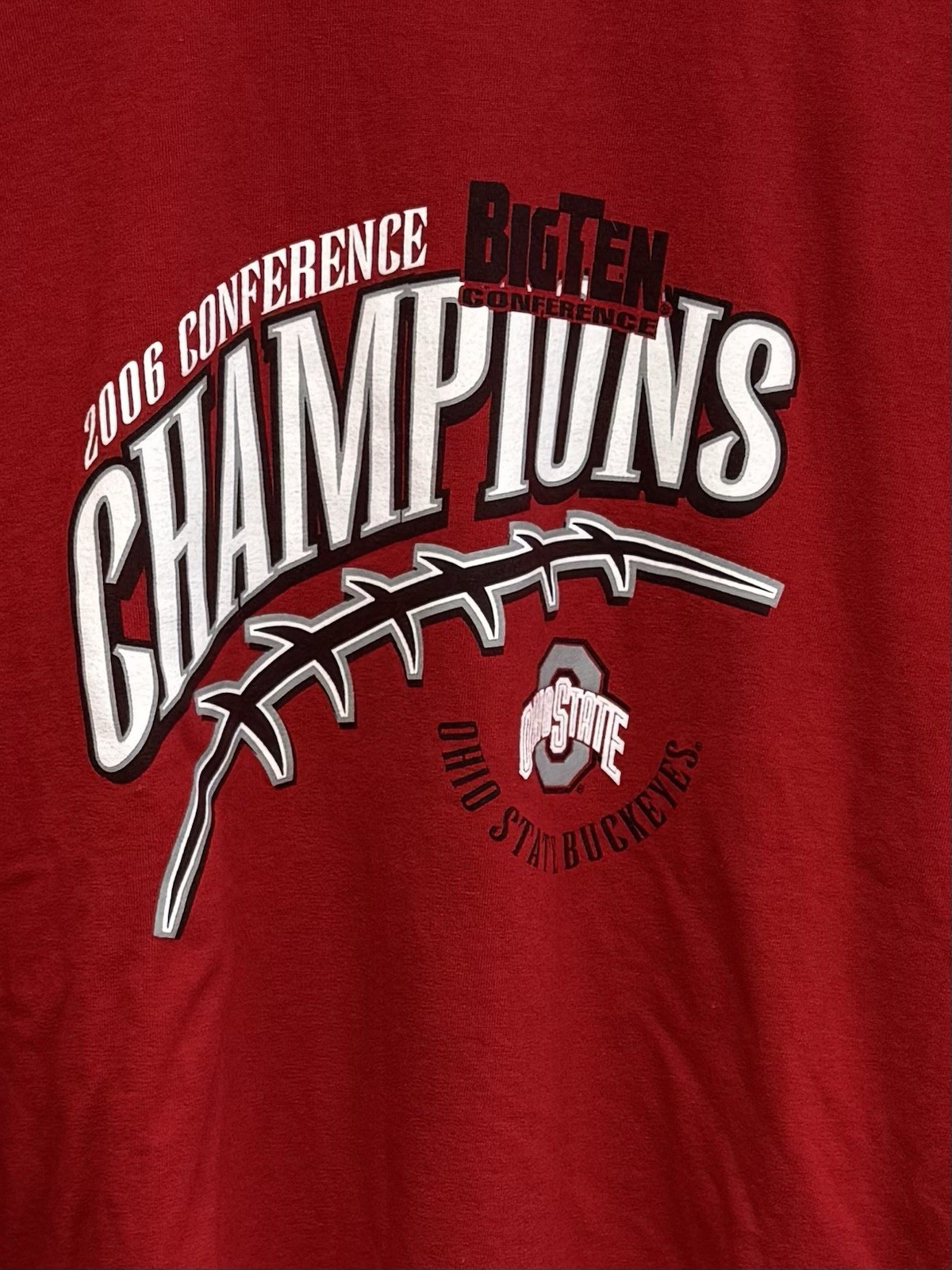 Ohio State Buckeyes T-Shirt Men's 3XL Big Ten Conference Champions 2006 Red gallery
