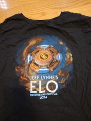 Jeff Lynne’s ELO Electric Light Orchestra Over And Out Tour 2024 Large Band Tee