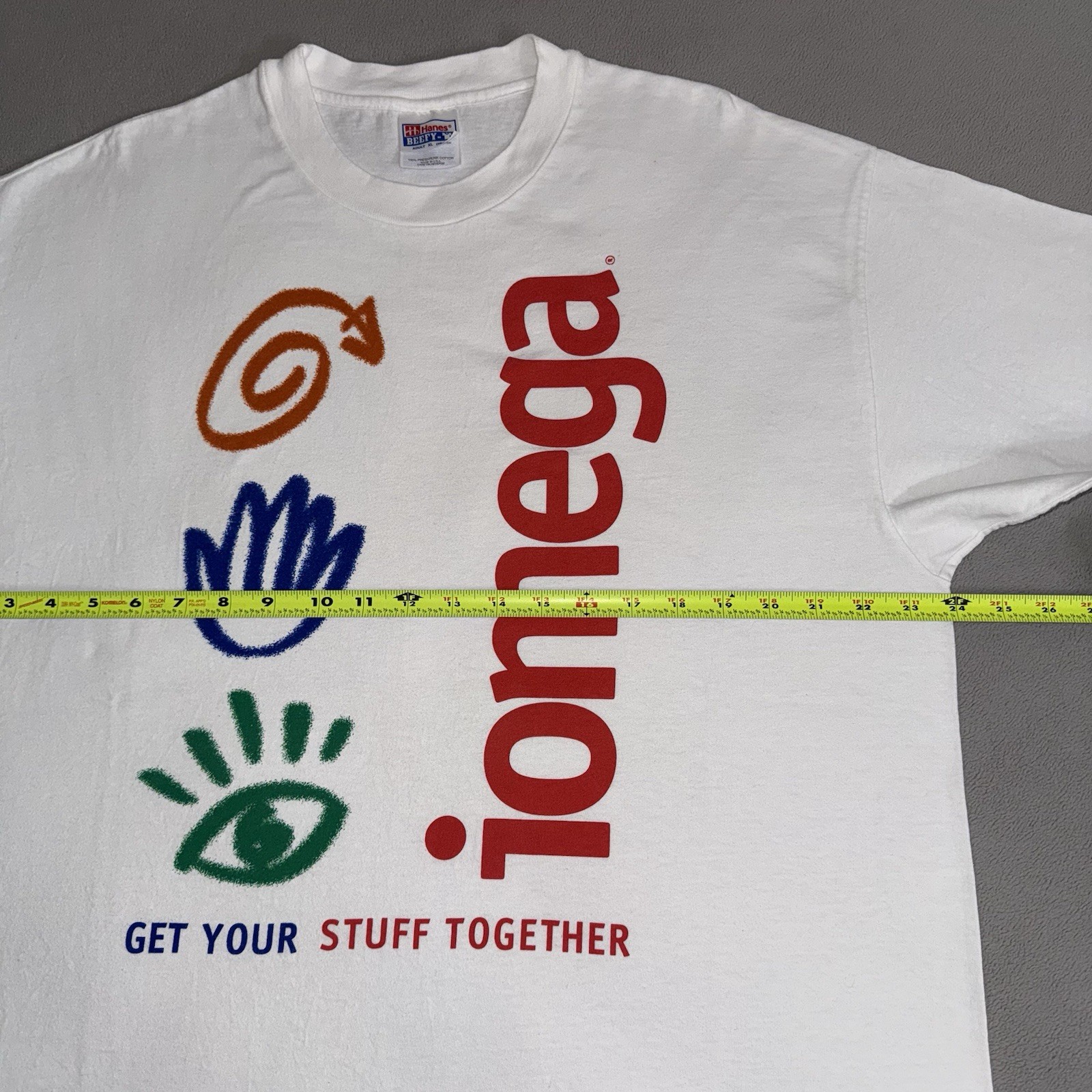 Vintage Iomega Storage Zip Drive Floppy Disk Art T-shirt XL Computer Tech 90s gallery