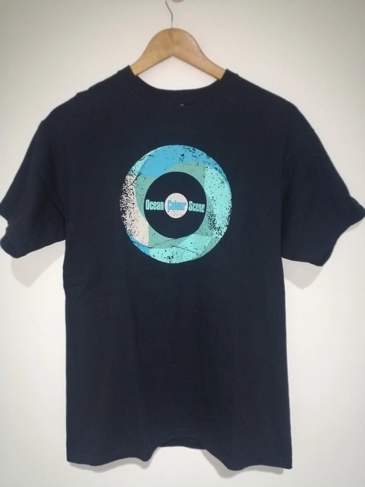 Ocean​ Colour​ Scene​ T Shirt black gift for fan, cotton S-5XL