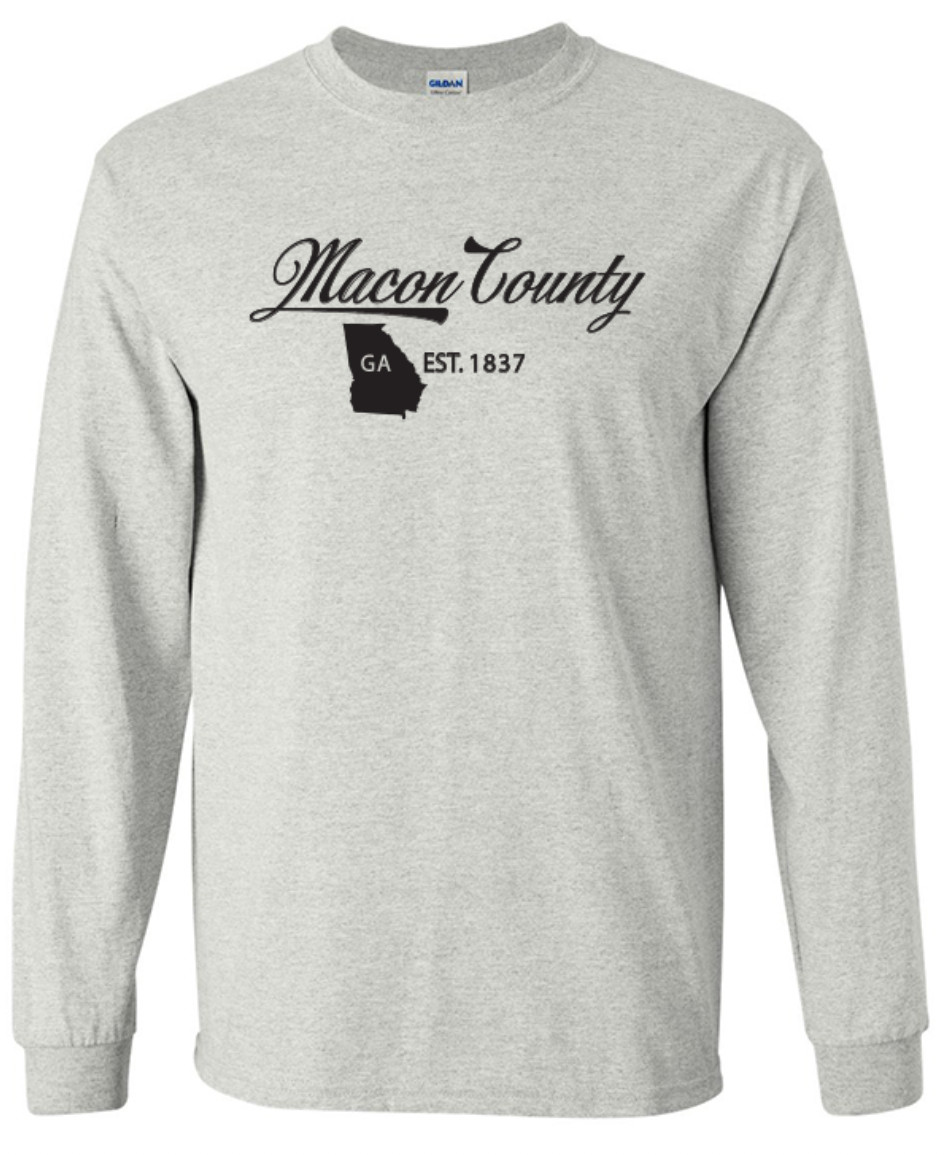 Macon County Georgia State T-Shirt Long Sleeve Graphic Tees Unisex Apparel gallery