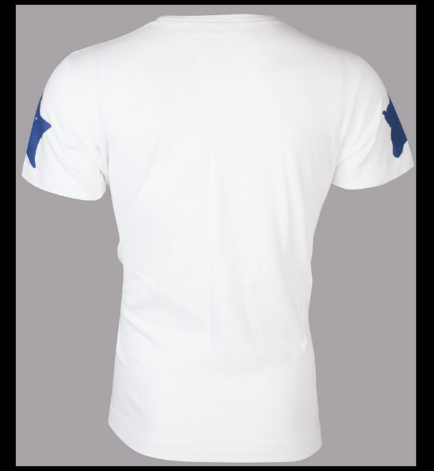 $105 TRUE RELIGION White Blue 71 STARS Short Sleeve Graphic Heavyweight T-shirt gallery