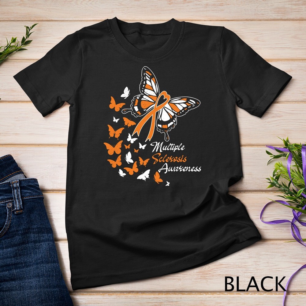 Multiple Sclerosis Awareness Butterflies Gift Unisex T-shirt