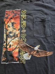 Vintage Harley-Davidson Birmingham Alabama Graphic Print Pocket T-shirt SZ XL