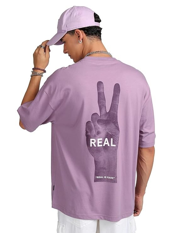 Men’s Oversized Fit Tshirts | Printed | Half Sleeves | Round Neck Casual Tshirts