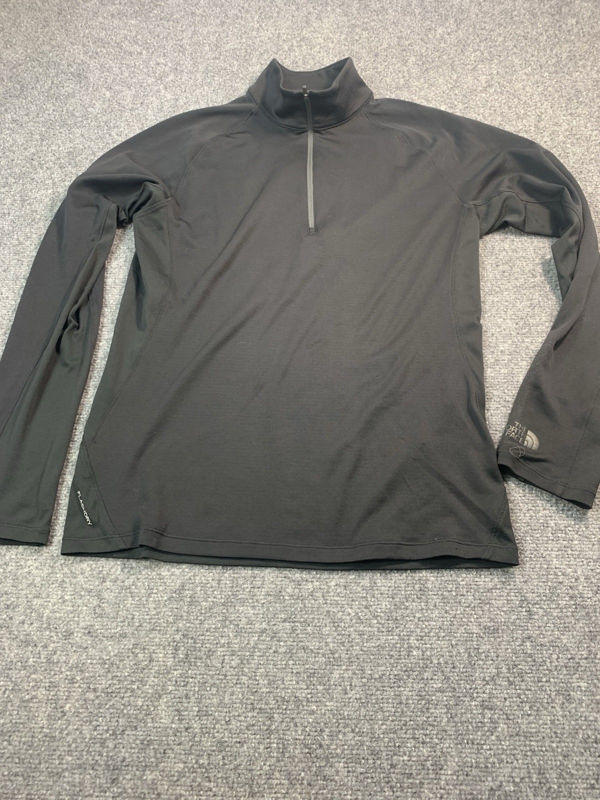 North Face Shirt Mens Small Black Long Sleeve 1/4 Zip Casual Lightweight gallery