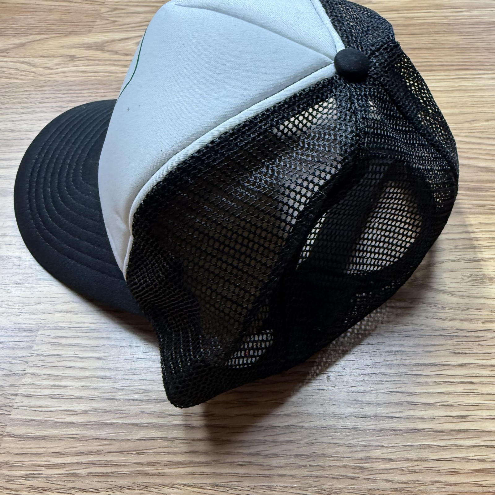 John Deere Hat Cap Snap Back Trucker Mens Black White Farm Equipment Tractor gallery