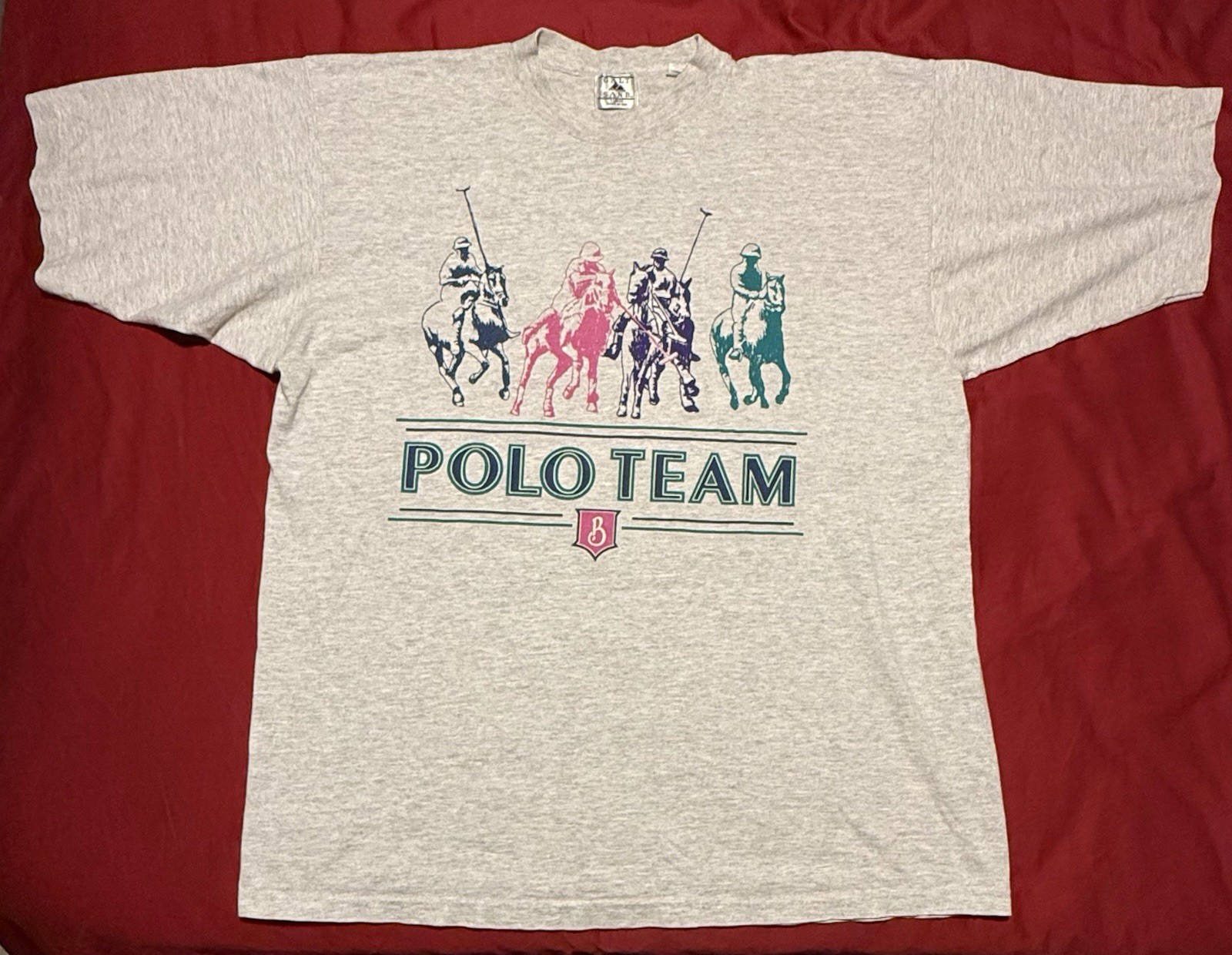 VTG 90s Galt Sand Polo Team Graphic Tshirt XL Gray Heather Made In USA gallery