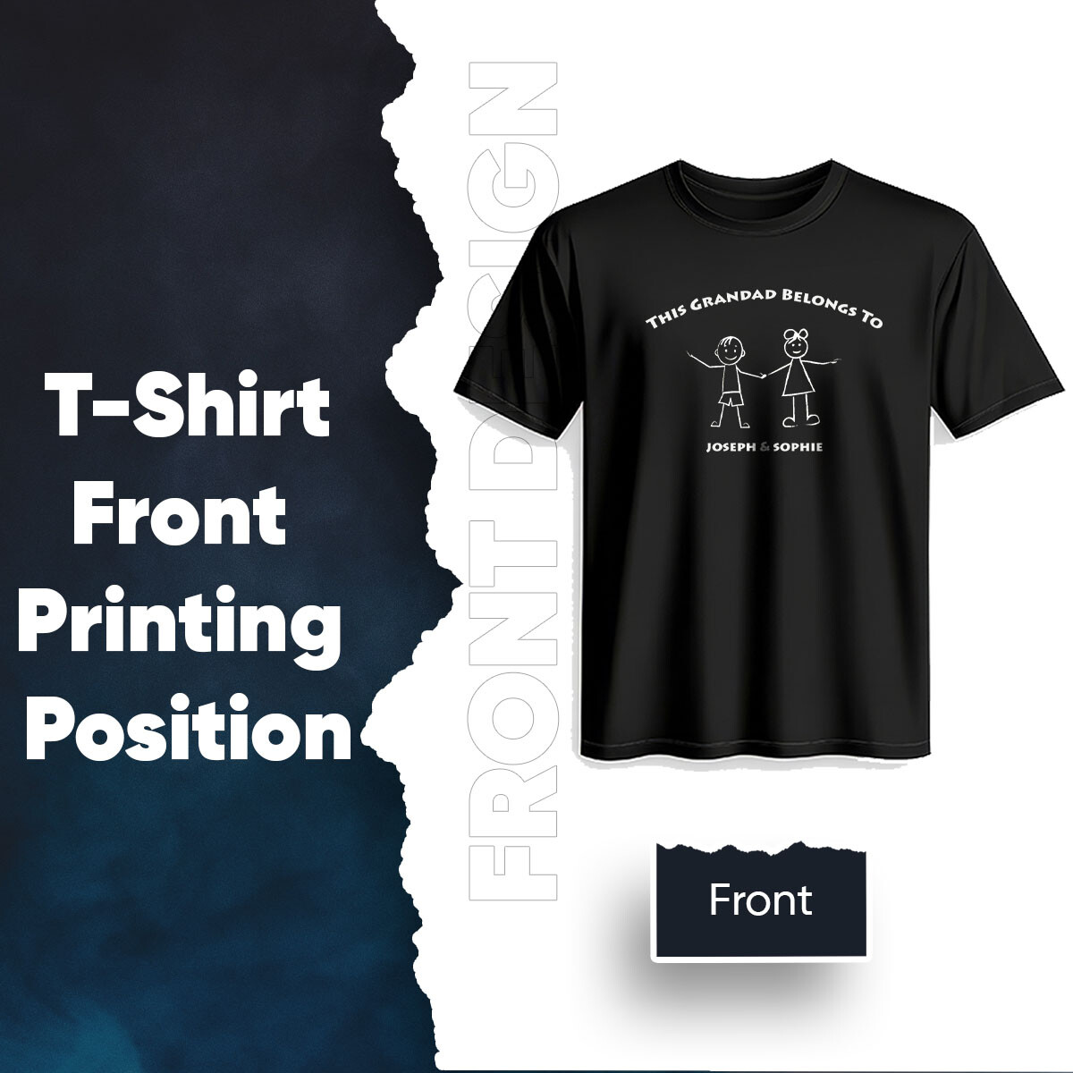 Customisable Grandad T-Shirt With Names Perfect Gift For Fathers DayTee #TA-195 gallery